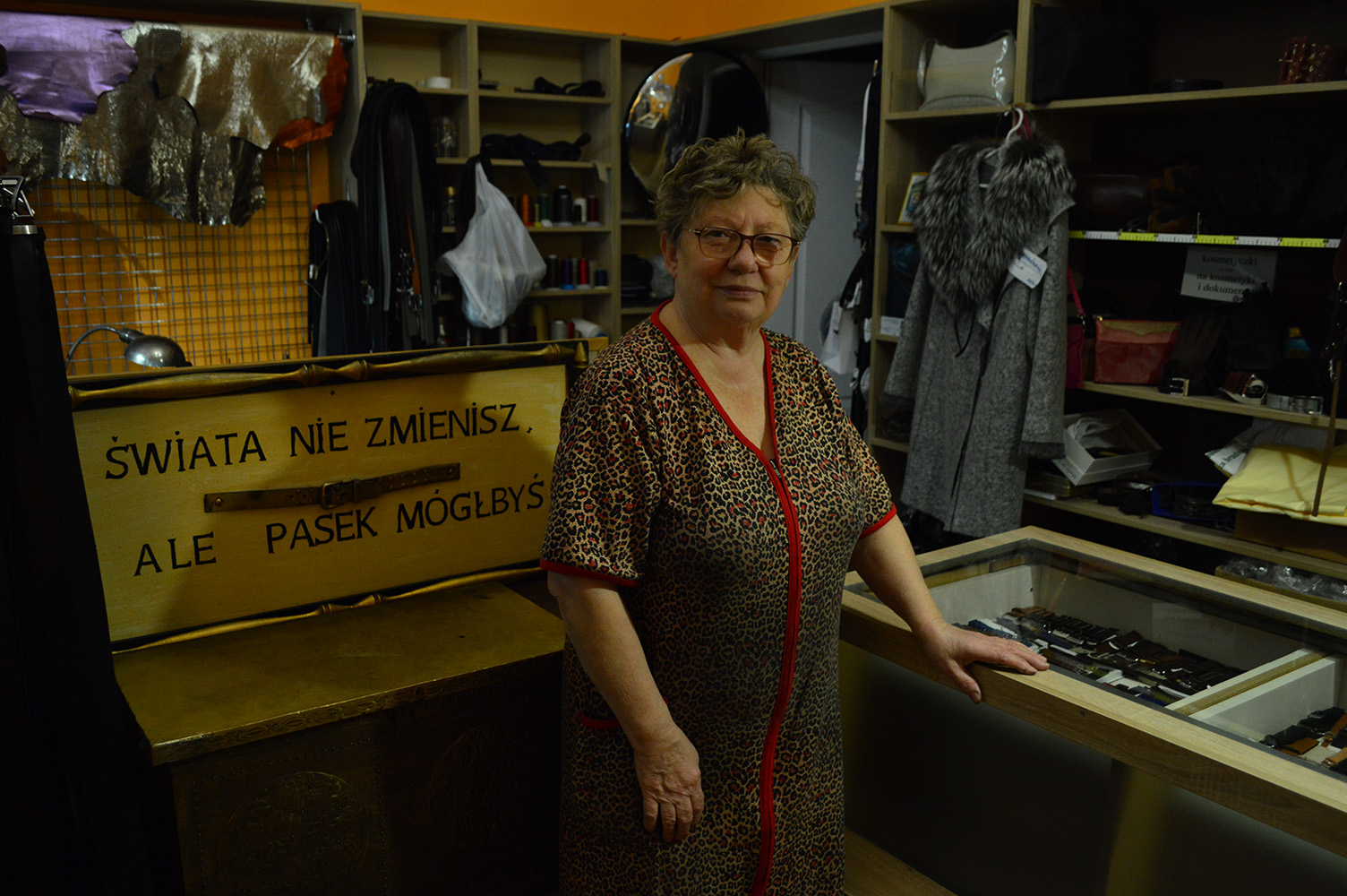 Pracownia kaletnicza, ul. Mokotowska 65 w Śródmieściu